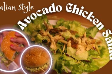 Healthy Salad | Chicken salad recipe Malayalam | Avocado salad Malayalam | Italian Ruchikal |