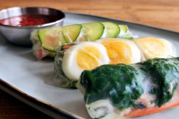 3 Easy Rice Paper Rolls with Vietnamese Dipping Sauce and Quick-Pickle