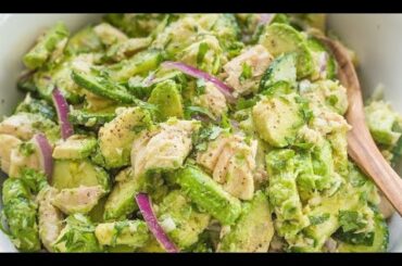 Healthy Chicken Salad- Healthy CHICKEN Salad Recipe with  Mayo + Lemon Dressing