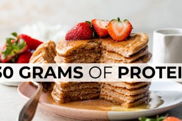 PROTEIN PANCAKES RECIPE | healthy breakfast idea