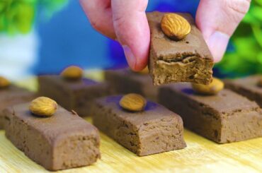 Chocolate protein bars! HEALTHY gluten free, sugar free, egg free recipe!