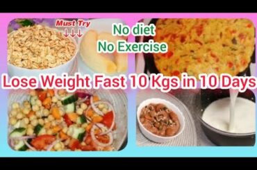 4 Healthy Breakfast Lunch & Dinner Recipes || Lose Weight 10 kgs in 10 Days || Nk Cooking And Vlogs