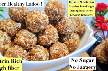 Oats Makhana Ladoos | Sugar Free Ladoos | Oats laddu | Healthy Ladoo | Weight Loss Recipe | #protein
