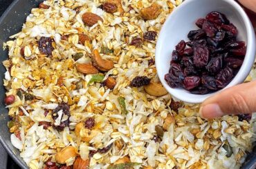 Healthy Oats namkeen recipe that goes perfectly with hot cup of tea,  High Fiber and healthy snacks