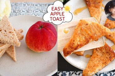 APPLE TOAST | Eggless apple french toast | Healthy bread recipe | Breakfast recipe | Snack recipe
