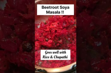 Make this healthy recipe with Beetroot & Soya | Lunchbox recipes | Variety rice #shorts