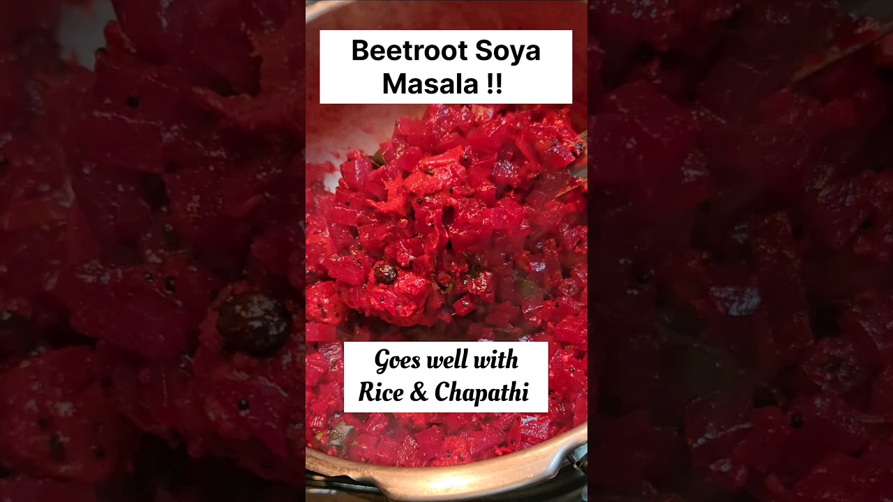 Make this healthy recipe with Beetroot & Soya | Lunchbox recipes | Variety rice #shorts Make this healthy recipe with Beetroot & Soya | Lunchbox recipes | Variety rice #shorts