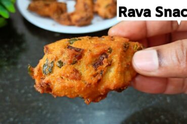 1 Cup Suji Rava snacks | Evening Snacks Recipe | Easy Rava recipes |Instant snacks | kunukku recipe