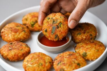 Don't Waste Leftover Rice, Better You Can Make This Snacks Recipe For Evening | Rice Veg Snacks