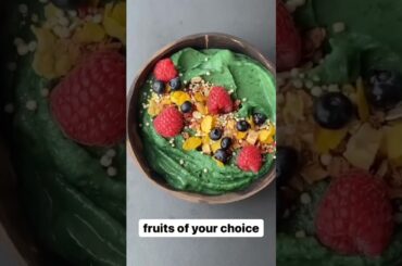 Green Energy Thick Smoothie Bowl - Healthy Breakfast with Weight Loss Recipes