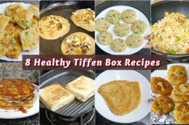 Easy Breakfast Recipes | 8 Kids Lunch Box Recipes | Healthy Tiffen Box Ideas for school going kids
