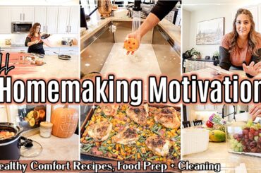 NEW! FALL HOMEMAKING + CLEAN WITH ME 2023 :: Real Life Cleaning Motivation + 4 Healthy Recipes