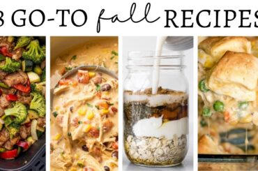 8 of my FAVORITE Fall Recipes | Healthy Fall Meals | Macro Friendly Ideas