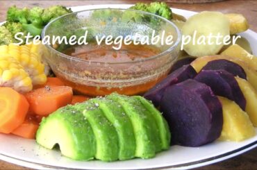 Steamed vegetable recipe - healthy platter