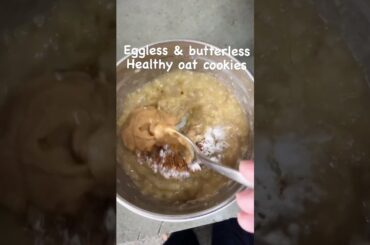 OATS COOKIES recipe #shorts #eggless #cookies #oatscookies