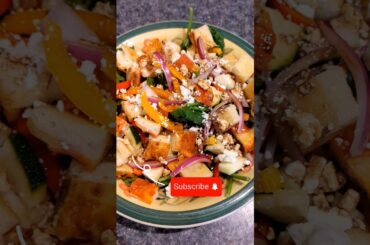 #pizza Leftovers...Salad Croutons!! #healthy #shorts