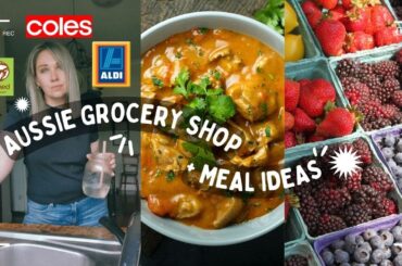 Aussie Grocery Shop | Family of 5 + Meal ideas | Australian food costs | Healthy Dinners! Weekly