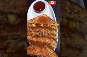 Breakfast Diaries: Instant Sandwich Recipes-Cheese Corn Sandwich| #cheesecornsandwich#breakfastideas