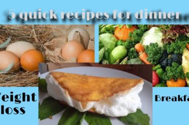 5 quick and healthy dinner recipes for weight loss! Grandmother's recipes! ASMR cooking! Weight loss