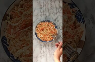 Crunchy Apple, Carrot, and Cabbage Salad with Zesty Sauce | Quick & Healthy Recipe