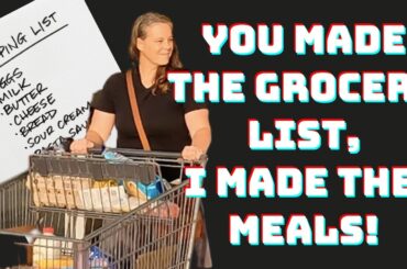 YOU Picked The Ingredients for These 6 FRUGAL Healthy MEALS - 15 Item Grocery List #savemoney