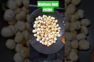 Crispy Makhana Bhel: A Delicious Snack Recipe #shorts #shortsvideo #youtubeshorts