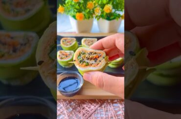 #shorts Cucumber Sushi Sandwich Roll #easyrecipe #ashortaday