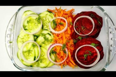 Vegetable Salad |Weight Loss Recipes | Beetroot Salad Simple Healthy HOMEMADE Salad