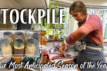 STOCK THE PANTRY & FREEZER! Healthy Weekly Meal Prep, Meat Harvest & Food Preservation