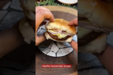 Healthy  Homemade Burger Recipe | #burger #healthyburger #youtubeshorts #viral #shorts
