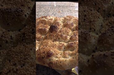 Turkish Ramadan Pita Bread Recipe #shorts #turkishpide #turkishpita #ramadanpita #pita #breadrecipes