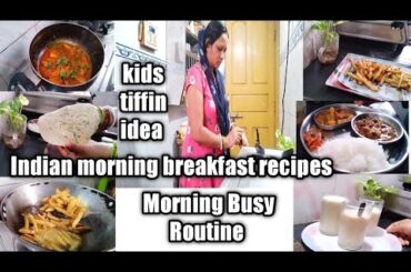 Indian morning routine//kids Lunch Box recipe//Morning Healthy breakfast recipes Indian food.....