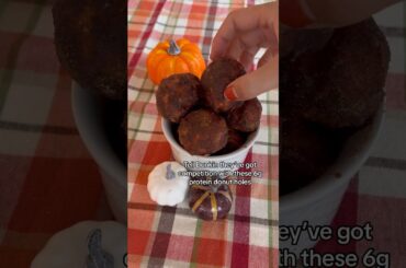 Healthy Cinnamon Sugar Donut Holes | 6g protein each #fallrecipes