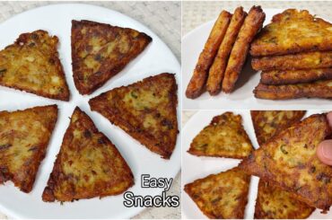Easy Snacks Recipe | Evening Snacks Recipes | Bread Snacks | Potatoes Snacks | Healthy Snacks Recipe