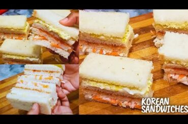Korean Style Egg Sandwich Recipe - Sandwich Recipe - Healthy Snacks for kids- Kids Lunch Box Idea