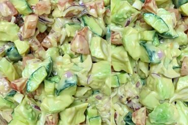 Creamy and healthy cucumber salad recipe without mayonnaise|it's So delicious and easy to make!