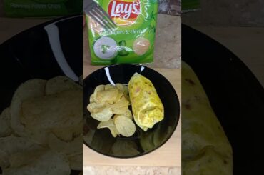 Mein ny try kia viral Lays omelette || Failed/Pass || Healthy for diet #ASMR #shorts