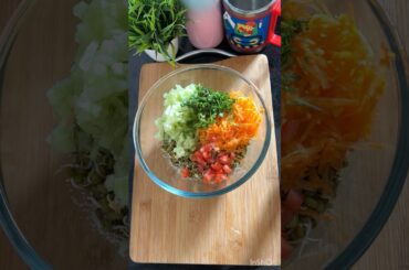 Healthy salad for weight loss | green gram salad #shorts #recipe  #shortsfeed #viral #asmr