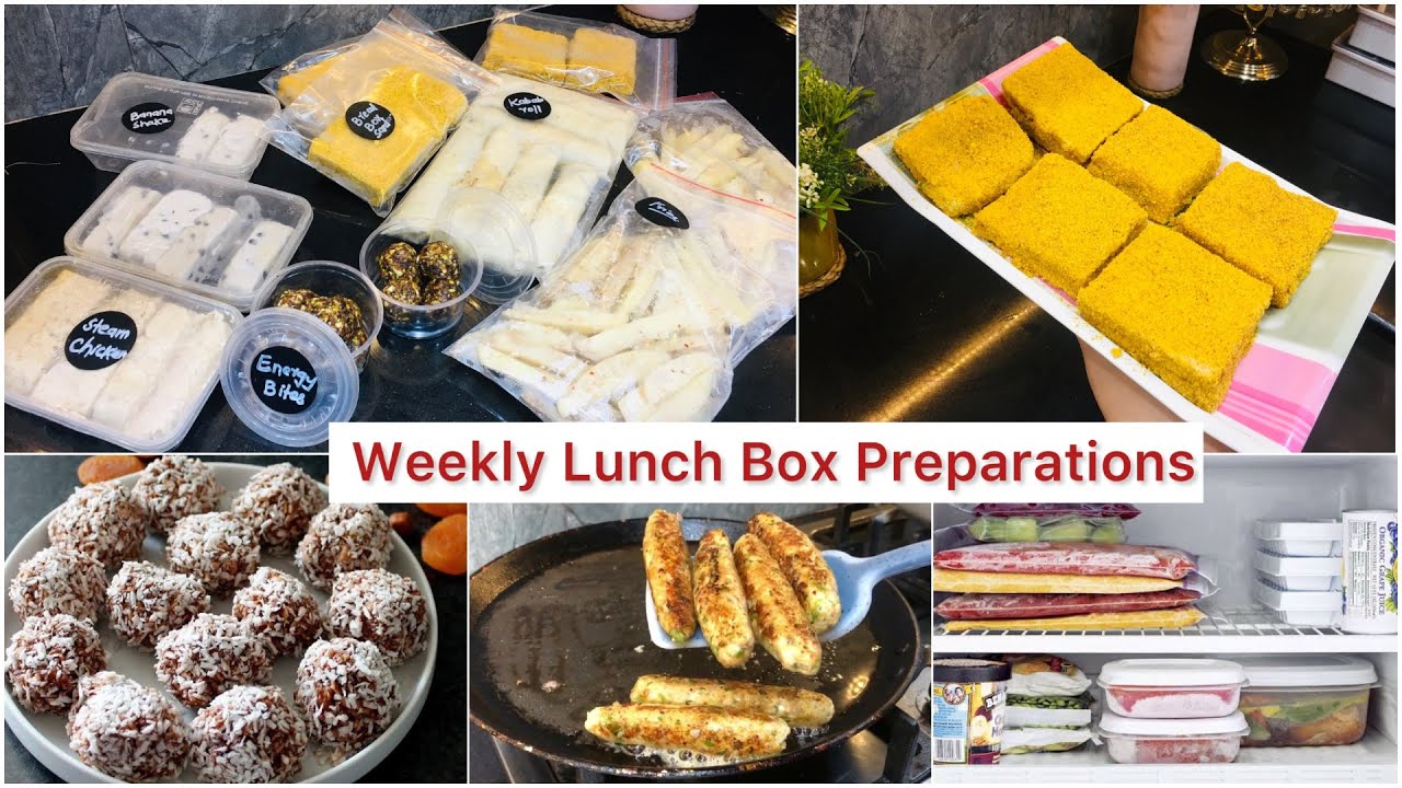 Full Week Lunch Box Frozen Recipe | Lunch Box Recipe For Busy Moms | Weekly Healthy Lunch Box Idea Full Week Lunch Box Frozen Recipe | Lunch Box Recipe For Busy Moms | Weekly Healthy Lunch Box Idea