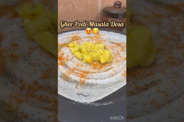 #shorts #youtubeshorts Masala Dosa/Simple Breakfast &Dinner Ideas Healthy Meal/Dosa/Podi Masala Dosa