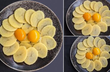 Just Add Eggs With Sliced Potatoes Its So Delicious/ Healthy Breakfast Recipe/ Cheap & tasty Snacks