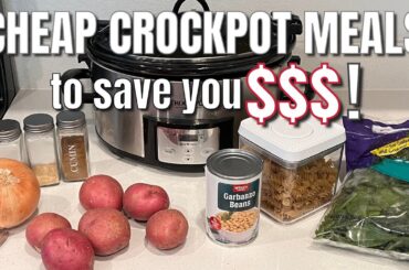 CHEAP CROCKPOT MEALS TO SAVE YOU MONEY! $$$ Easy Healthy Crockpot Meals | Dirt Cheap Meals