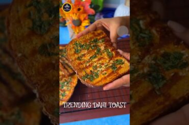 TRENDING DAHI TOAST - 5 Mins Healthy Breakfast Idea | How To Make Dahi Toast #shortsindia #shorts