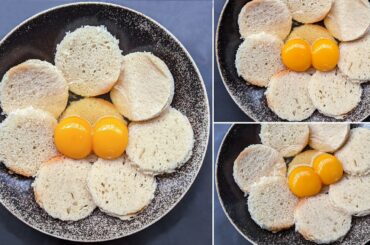 Just Add Eggs With Bread Its So Delicious / 5 Mints Healthy Breakfast Recipe / Cheap & tasty Snacks