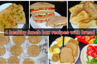 Breakfast recipes only with bread|4 kids lunch box recipes| low budget quick recipes