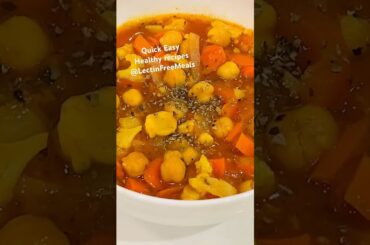 Quick Spicy Dinner Chickpea Stew easy lectin free recipes #lectinfreediet #healthy #dinner #yummy