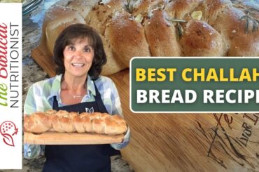 How To Make Challah Bread | Easy Garlic Rosemary Challah Bread Recipe