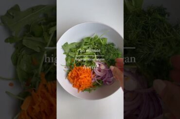 20 minutes healthy lunch, plant based - Recipe in description #food #highproteinmeals #highprotein