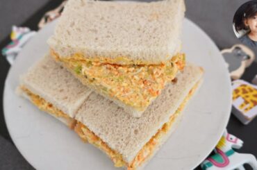 Special Egg Sandwich for toddlers & kids | How to make easy egg sandwich | Boiled egg sandwich