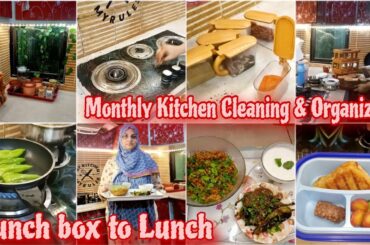 Kitchen Counter ki Setting Change kr di | Healthy LUNCH Menu | Mirch Masala | Cleaning Motivation